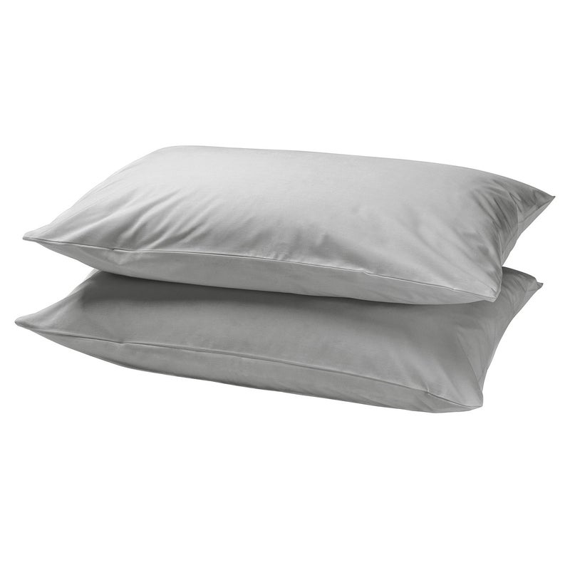 بيتِّيك غطاء وسادة، رمادي، 50x80 سم – عبوة 2 - Image 1
