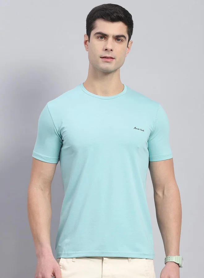 Monte Carlo Slogan Print Round Neck Short Sleeve T-Shirt