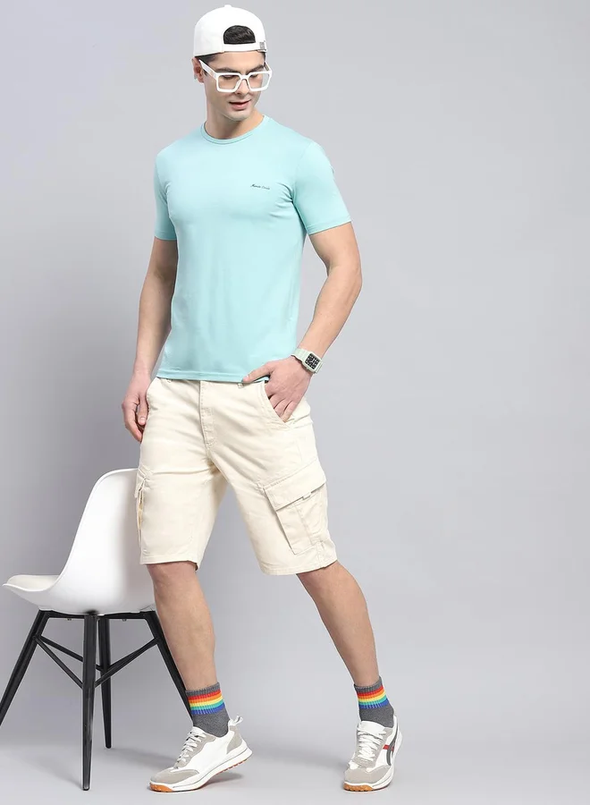 Monte Carlo Slogan Print Round Neck Short Sleeve T-Shirt