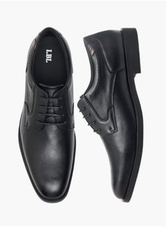 LBL by Shoexpress Mens Textured Derby Shoes With Lace-Up Closure  - Image 2