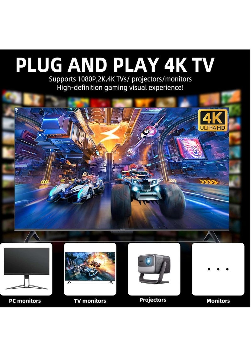 ELTRAZONE Retro Game Console, Nostalgia Gaming Stick, Classic Video Games with 4K HDMI, Games and 19 Emulators, Upgraded Dual 2.4G Wireless Controllers 64GB - Image 2
