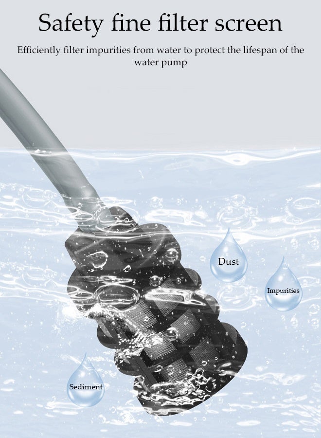 DUNISO High Pressure Washer,12V Powerful Car Floor Washing Pump, Portable Cordless Electric High Pressure Washer with 5-meter Hose and Mechanical Storage Box, for Cleaning Bikes, Motorcycles, Cars, Floors, Driveways and Gardens - Image 4