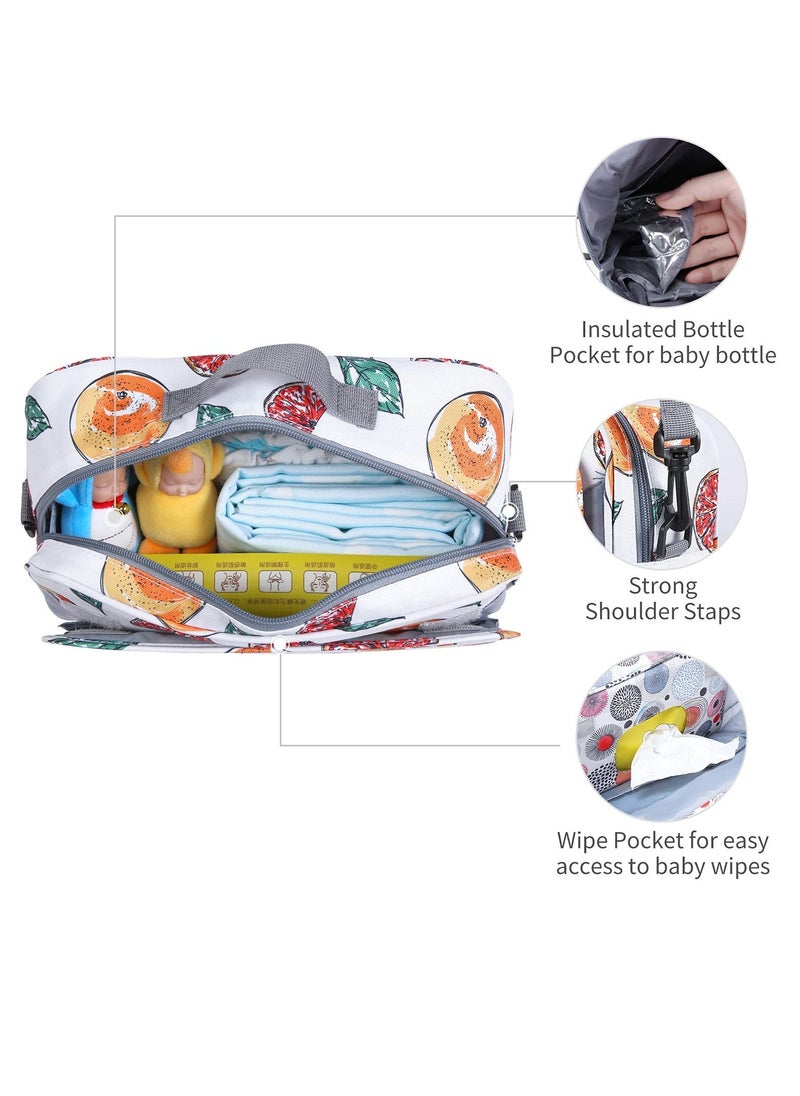 Diaper Bag Premium Stroller Organizer Bag with Insulated Pocket Stroller Hooks and Adjustable Strap  Non-Slip Design Universal Fit for Most Strollers Ideal for Diapers Baby Items - Image 5
