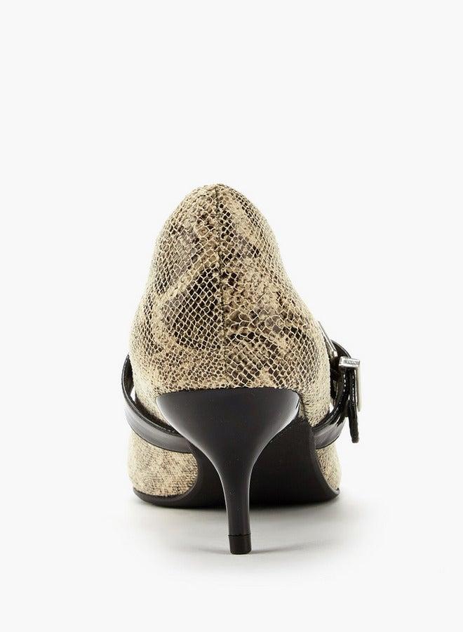 سيليست أحذية نسائية بطبعة حيوانات وكعب رفيع مدبب - Image 5