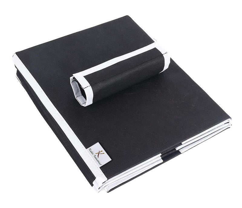 Kuber Industries 4 Shelf Closet Hanging Organizer 4 Tier Closet Wardrobe Organizer BlackKULUG15327 - Image 5