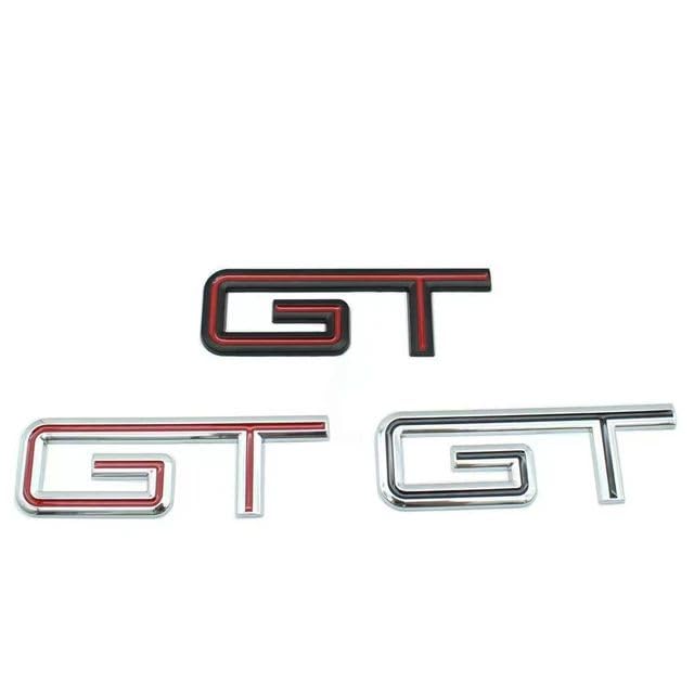 AutoBizarre 3D Raised Red Black GT Metal Monogram Emblem Badge Sticker for All Cars & Bikes (Red Black) - Image 3