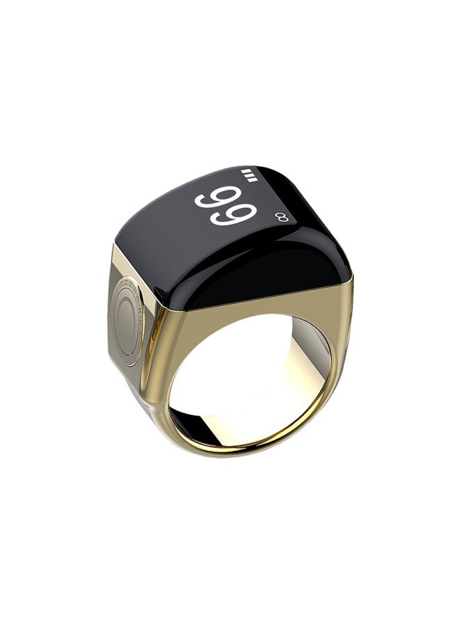 Zinc Alloy Smart Ring Bluetooth Connection Outdoor Portable Counting Multi-function-Color:Black 22mm  - Image 2