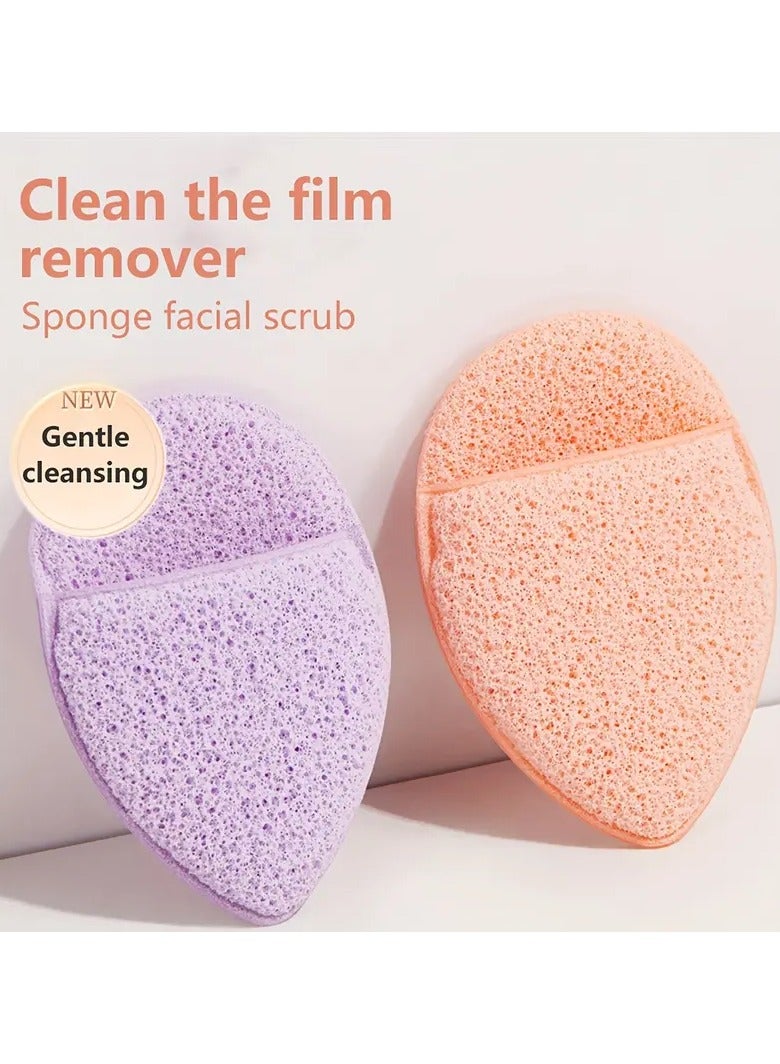 Rozino Face Wash Puff Glove Hairpin Cute Konjac Puff Face Wash Artifact Face Wash Face Wipe Sponge Makeup Remover Cleaning Puff  - Image 1