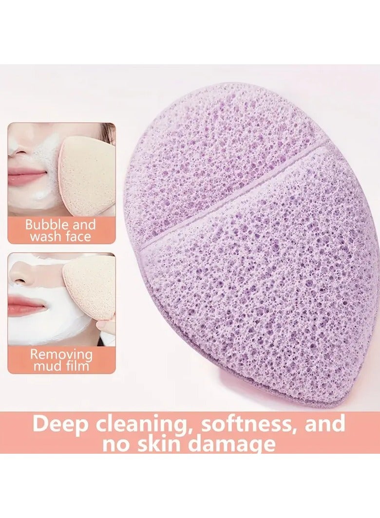 Rozino Face Wash Puff Glove Hairpin Cute Konjac Puff Face Wash Artifact Face Wash Face Wipe Sponge Makeup Remover Cleaning Puff  - Image 4