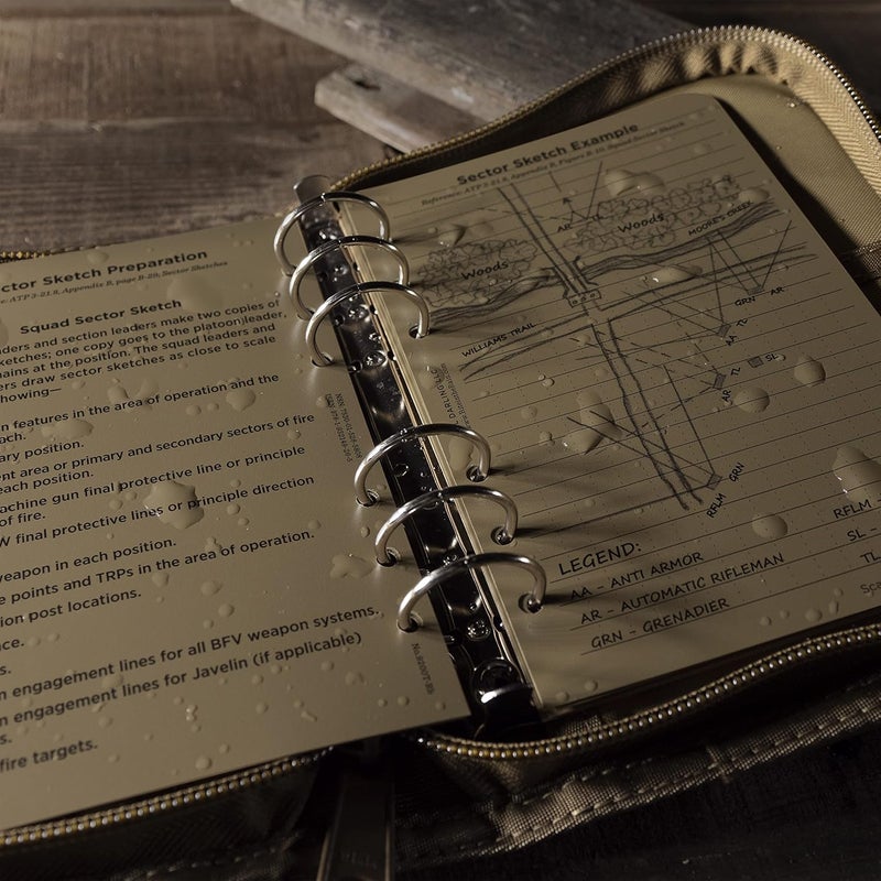 Rite In The Rain Weatherproof Tactical Reference Card Set - 4.625" x 7" Tan Sheets (No. 9200T-R) - Image 4