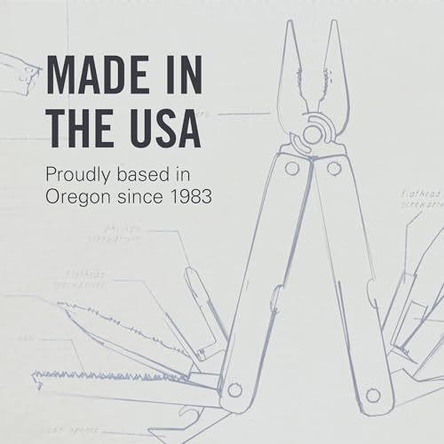 LEATHERMAN ليذرمان، سيجنال، أداة متعددة الاستخدامات 19 في 1 للأنشطة الخارجية، التخييم، المشي، الصيد، البقاء، متينة وخفيفة الوزن، مصنوعة في الولايات المتحدة الأمريكية، زرقاء/حمراء - Image 5