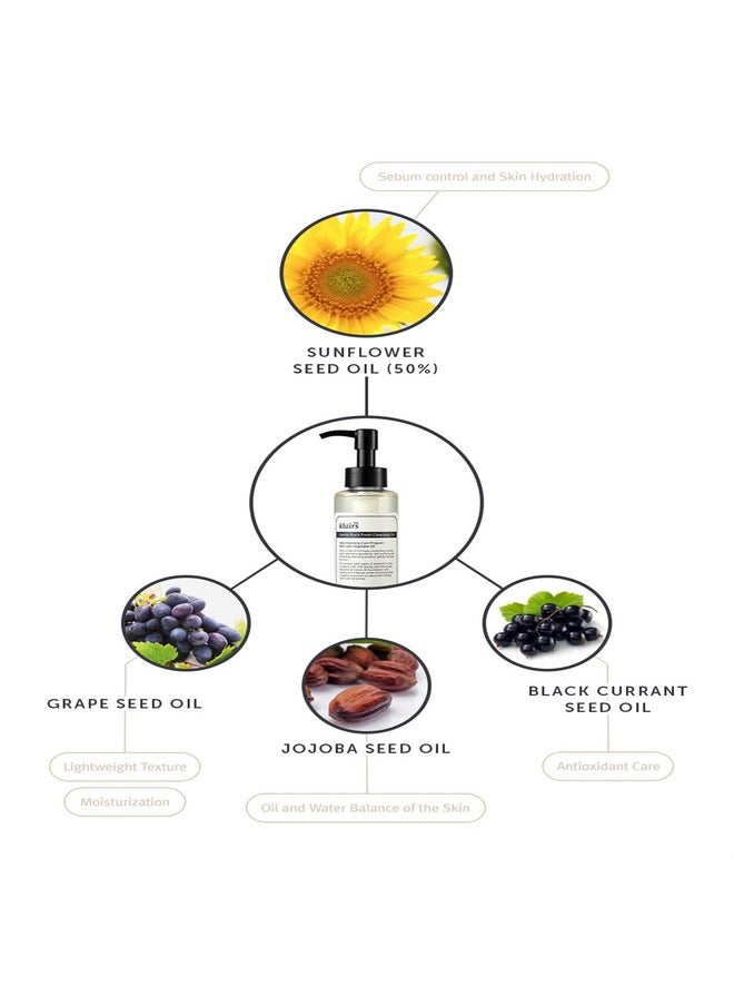 DearKlairs DearKlairs] Gentle Black Fresh Cleansing Oil, a light and spreadable texture, only 6 ingredients (5.07 Fl Oz)  - Image 5