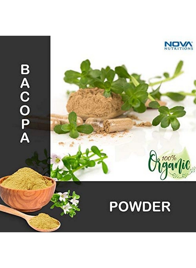Certified Organic Bacopa Powder 16 Oz (454 Gm) Also Called Bacopa Monnieri (Leaf)