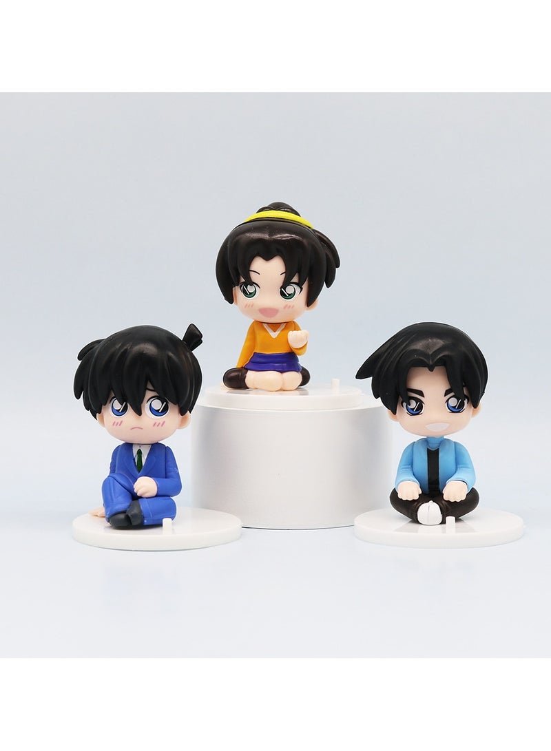 جنرال Conan Figure 8 Q Version of the Monster Thief Kidd Conan Childhood Blind Box Car Cake Ornament Anime Doll  - Image 4