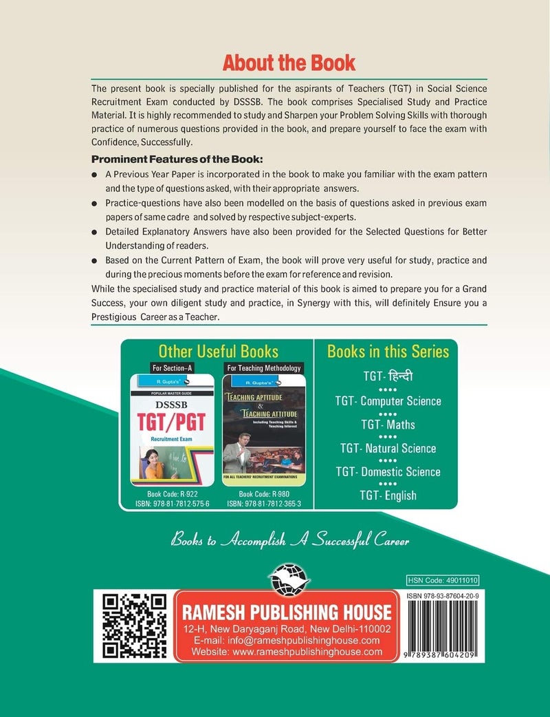 DSSSB: Teachers TGT Social Science Recruitment Exam Guide  - Image 2