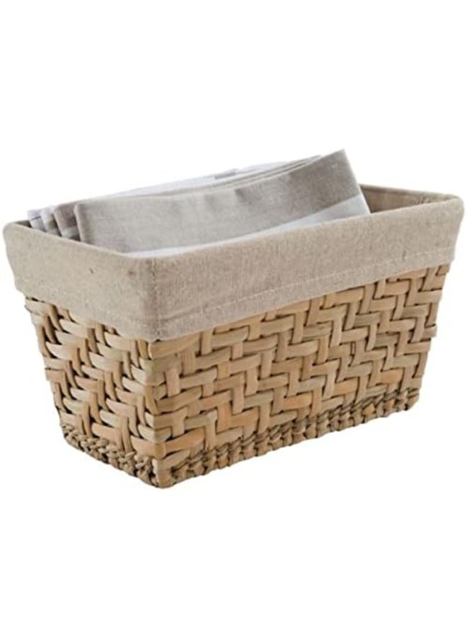 COMPACTOR Fiesta Seagrass Rectangular Storage Basket Beige Small RAN6511 - Image 4
