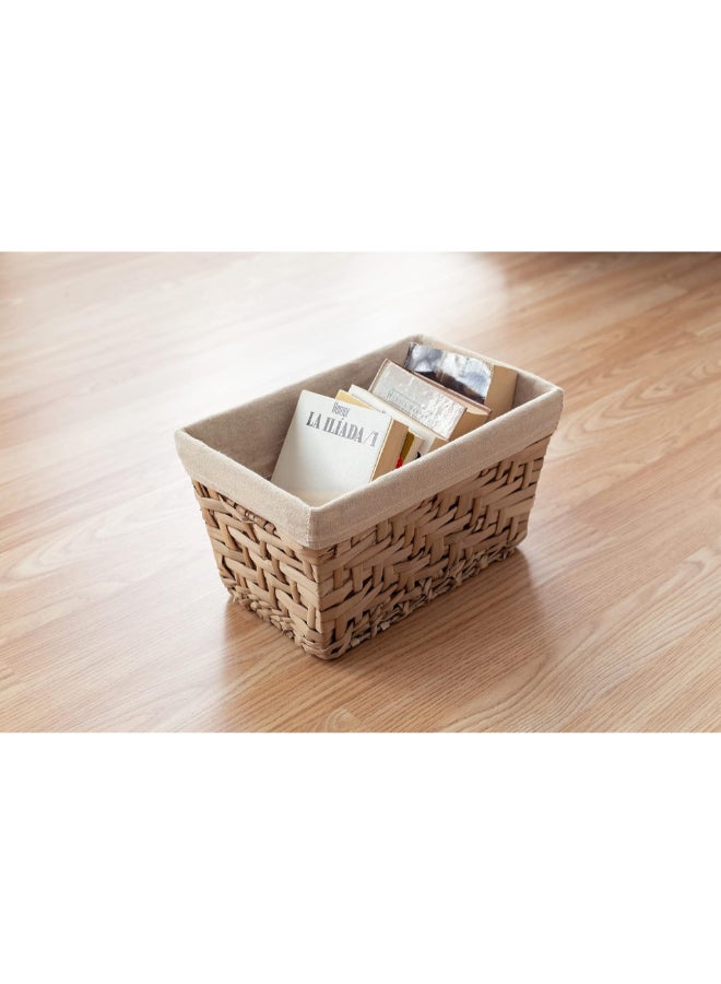COMPACTOR Fiesta Seagrass Rectangular Storage Basket Beige Small RAN6511 - Image 5
