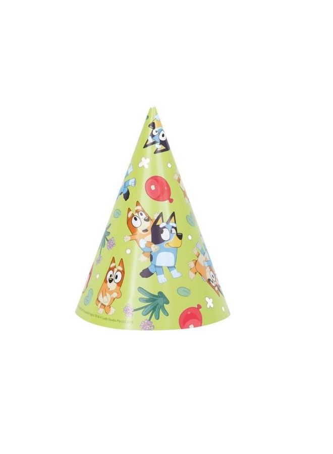 Unique Bluey Birthday Party Supplies Bundle Pack Includes Party Cone Hats 16 Count - Image 4