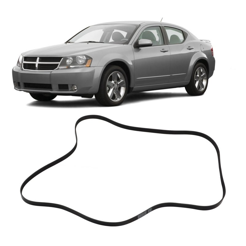 Serpentine Drive Belt: 6PK2580 6PK2584 Strong Tension Aging Resistant Flexible Rubber Replacement Belt - High Precision Oil Heat Resistant Car Belt for Specific AM General Express 200 Vehicles - Image 5