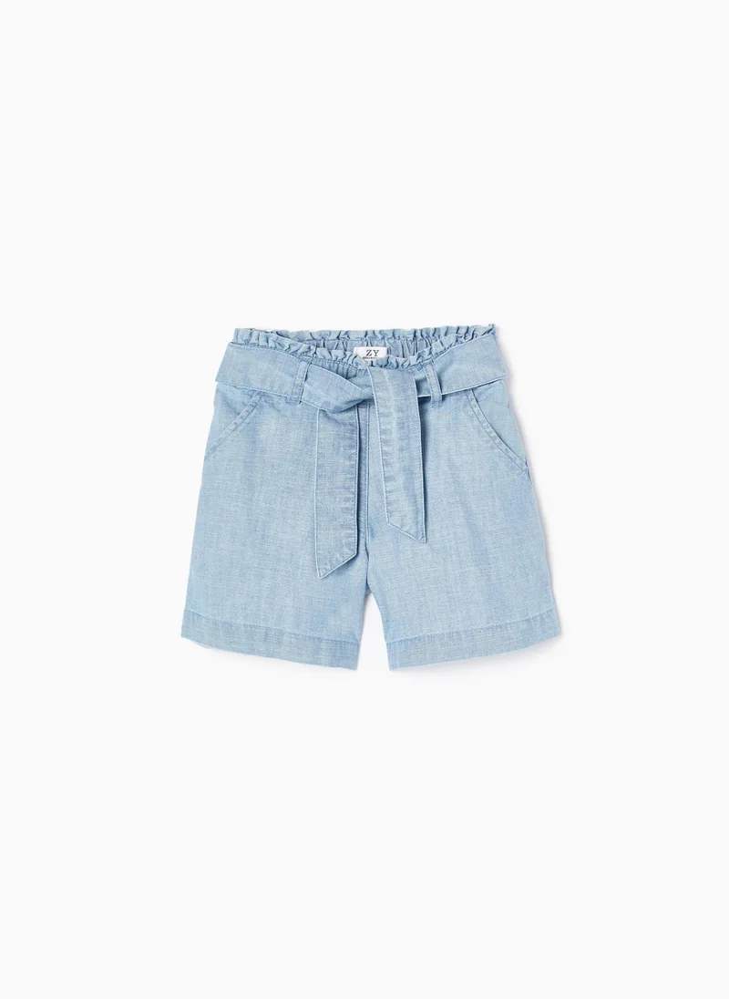 Zippy Zippy Paperbag Cotton Shorts For Girls