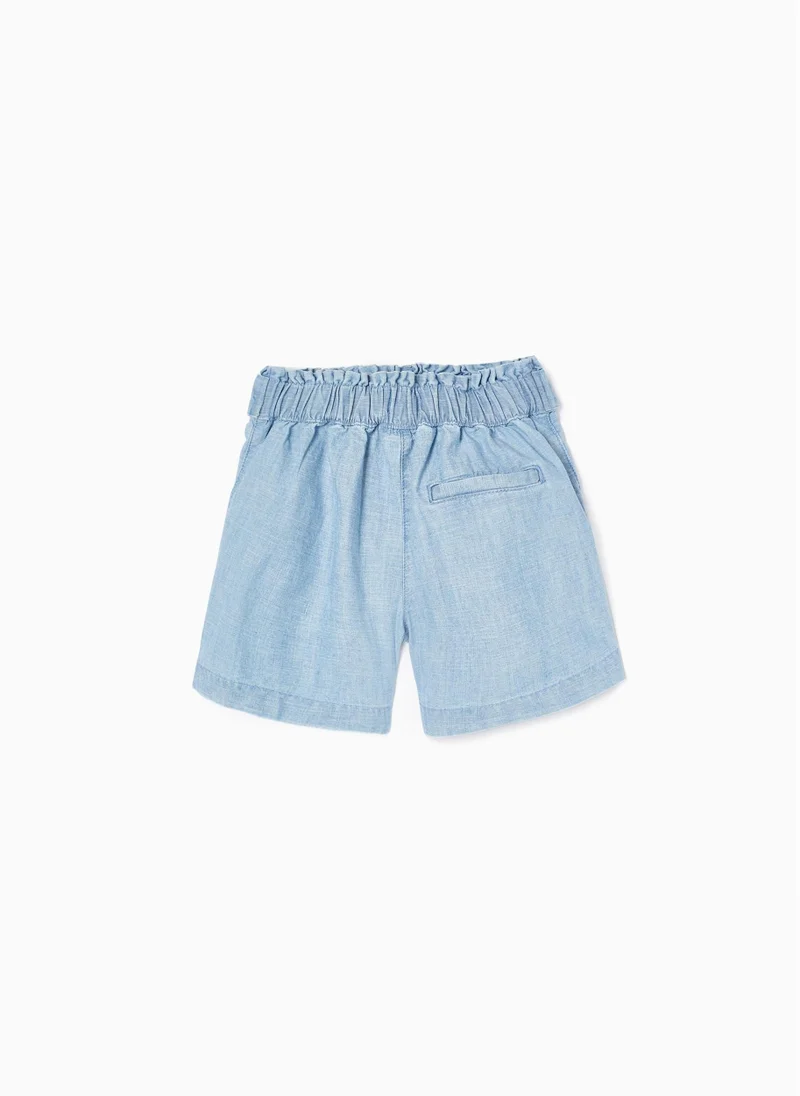 Zippy Zippy Paperbag Cotton Shorts For Girls