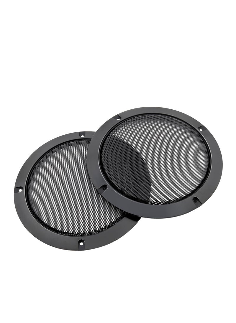 SYOSI - 6.5" Metal Mesh Round Speaker Grill Cover, 2Pcs Car Speaker Subwoofer Guard Protector with Mounting Screws, Universal Radio Speaker Grills Decorative for Car Speaker Mounting Home Audio DIY - Image 1