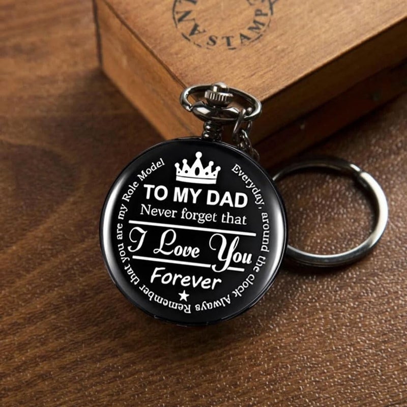 exciting Lives ساعة جيب للأب - هدية لعيد الديوالي، عيد الميلاد، عيد الميلاد، الذكرى السنوية، هدية للأب، بابا، والد الزوج، هدية عيد الأب للأب - Image 5