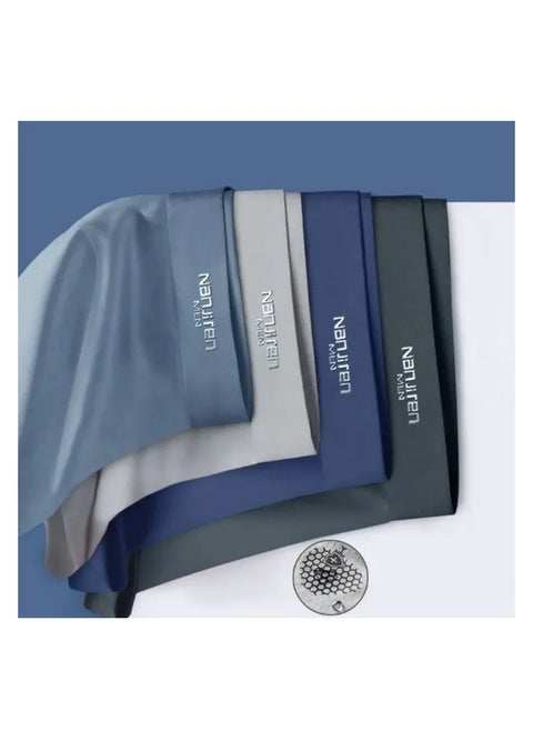 Set Of 4 Mens Boys Ice Silk Boxer Briefs