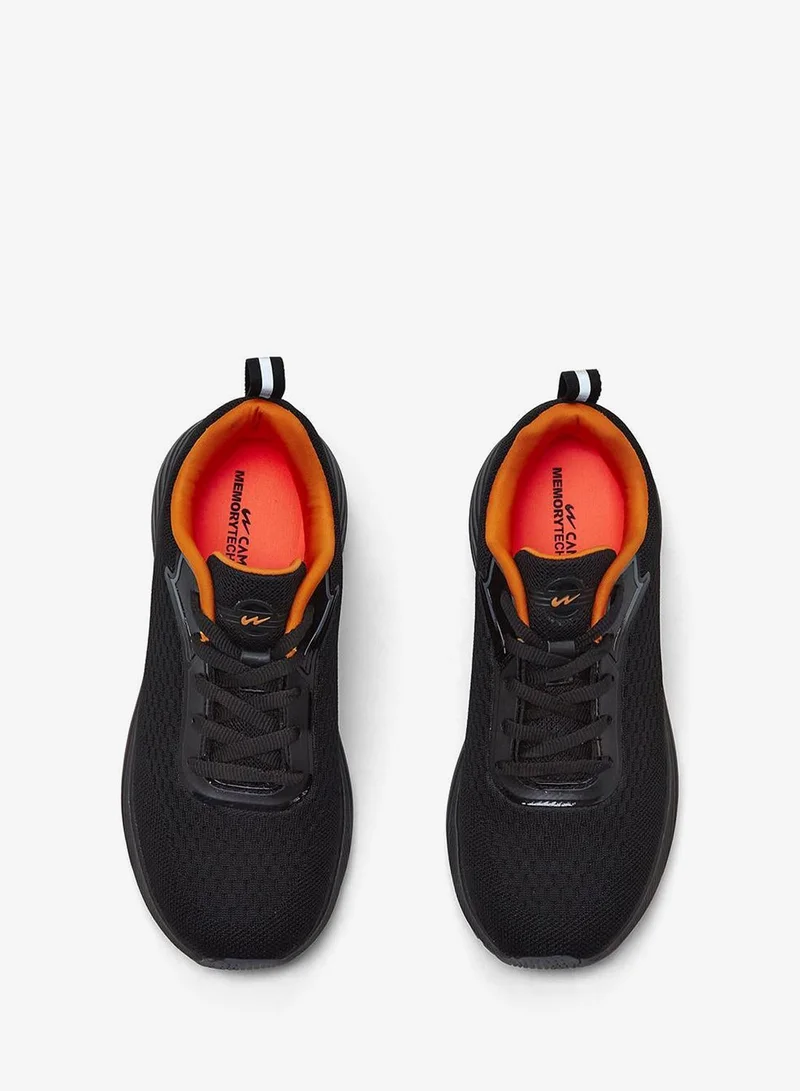 CAMPUS Blk/V.Org Kids Black Low-Top Sneakers - Shoes with Cloud Like Comfort  | Best Price UAE