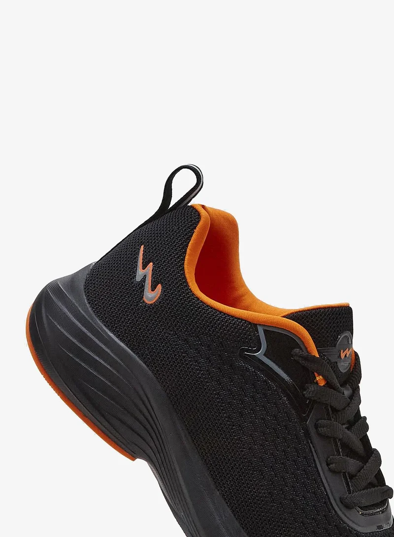 CAMPUS Blk/V.Org Kids Black Low-Top Sneakers - Shoes with Cloud Like Comfort  | Best Price UAE