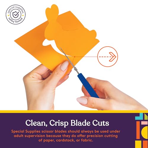 Special Supplies Loop Scissors for Teens And Adults 8 Inches (3-Pack) Colorful Looped, Adaptive Design, Right and Lefty Support, Small, Easy-Open Squeeze Handles, Supports Elderly and Special Needs - Image 4