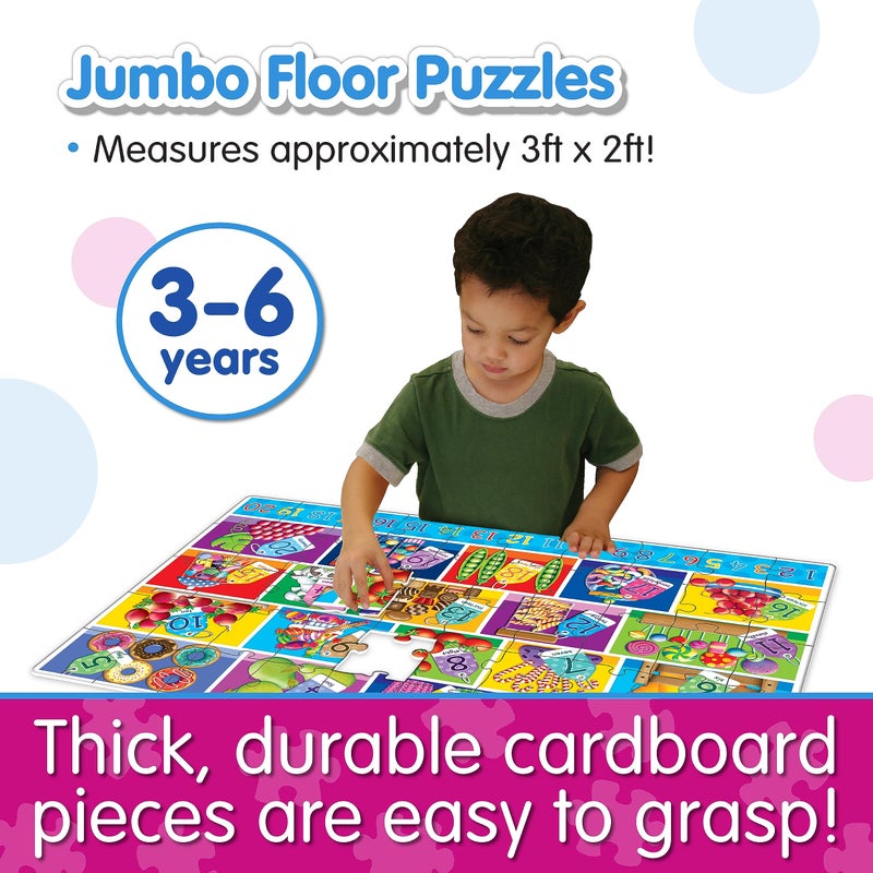 The Learning Journey: Jumbo Floor Puzzles - Numbers - Floor Puzzles For Kids Ages 3-5 - Award Winning Educational Toys - Image 3