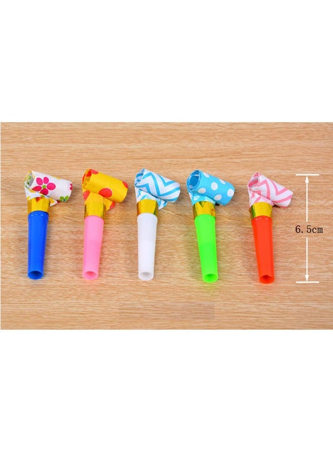lasenersm 24 Pieces Party Blower Noisemakers Blowouts Whistles Party Squawkers Fringed Noise Maker Blowouts Noisemakers Funny Party Blowouts Blowers Musical Blowouts Party Horns Noisemakers, Random Color  - Image 2