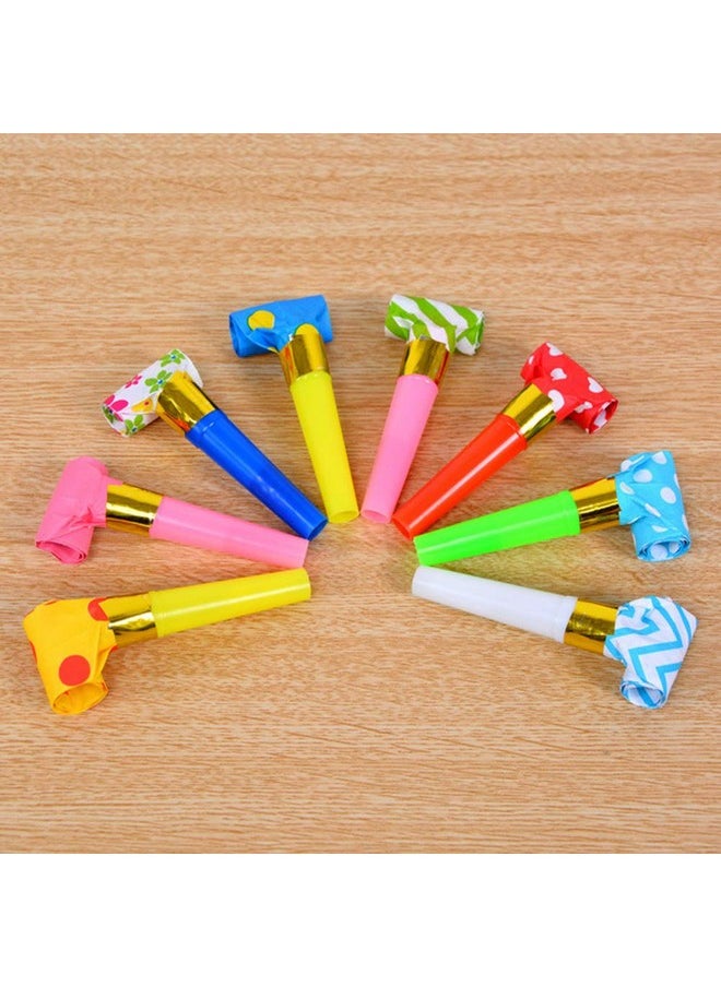 lasenersm 24 Pieces Party Blower Noisemakers Blowouts Whistles Party Squawkers Fringed Noise Maker Blowouts Noisemakers Funny Party Blowouts Blowers Musical Blowouts Party Horns Noisemakers, Random Color  - Image 3