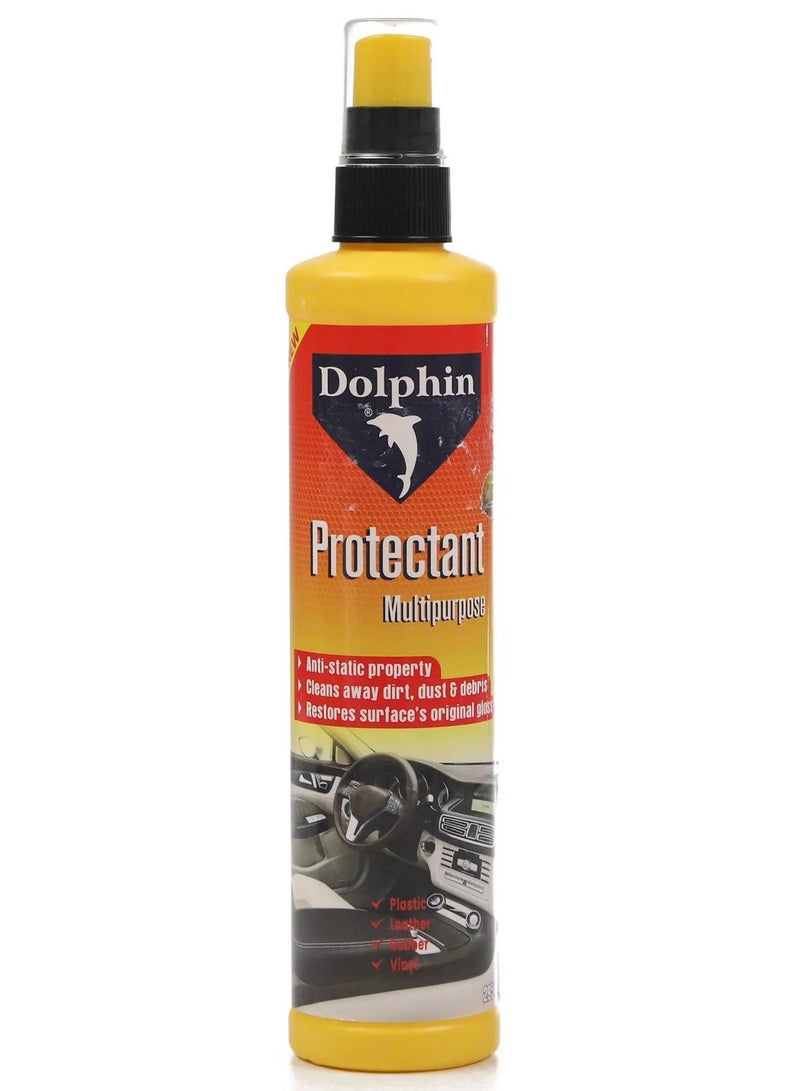 Dolphin Automotive Protectant Multipurpose Dust And Dirt Anti Static Spray For Plastic Vinyl Leather Rubber 295 ML - Image 1