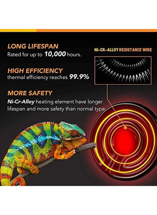 Ceramic Heat Lamp Upgraded Thicker Infrared Reptile Heat Emitter Heater Lamp Bulb For Pet Coop Lizard Turtle Snake Aquarium 24Hr Heat Source 150W - pzsku/Z8D3DA4270D1DE745C11BZ/45/_/1722831466/09fce89d-c6d0-436c-9895-d93b0a71461a