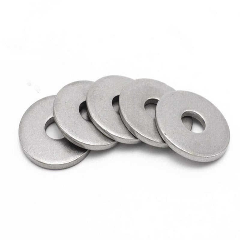 Fullerkreg 3/8" x 1" OD Stainless Flat Fender Washers，1" Outside Diameter, 0.080" inch Thickness，(25 Pack)，18-8 (304) Stainless Steel - Image 1