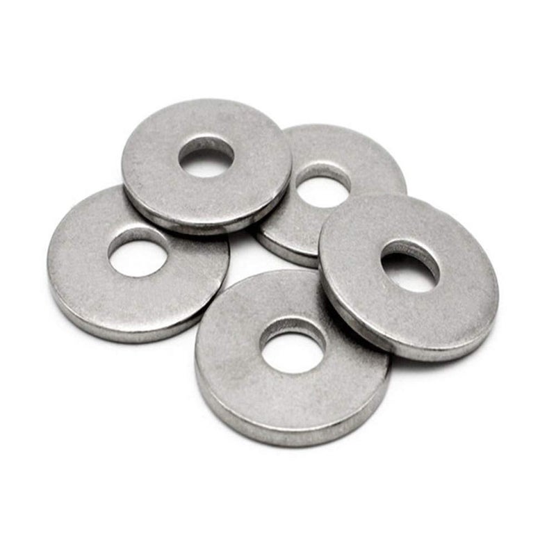 Fullerkreg 3/8" x 1" OD Stainless Flat Fender Washers，1" Outside Diameter, 0.080" inch Thickness，(25 Pack)，18-8 (304) Stainless Steel - Image 2