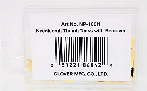 Clover NP100H 7/16'' Needlecraft Thumb Tacks and Remover - Image 2