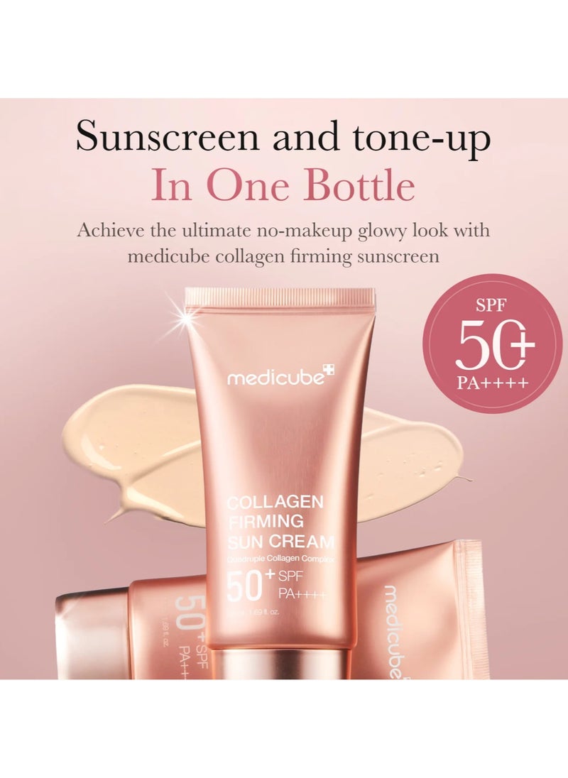 Medicube COLLAGEN FIRMING SUN CREAM SPF50+ 50ml  - Image 3