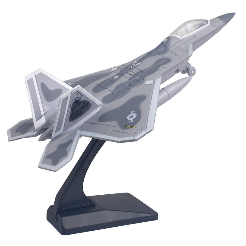 Ailejia Diecast F 22 Fighting Falcon Airplane Model Military Plane Pull Back with Lights and Sounds Fighter Jet Toys for Boys - Image 3
