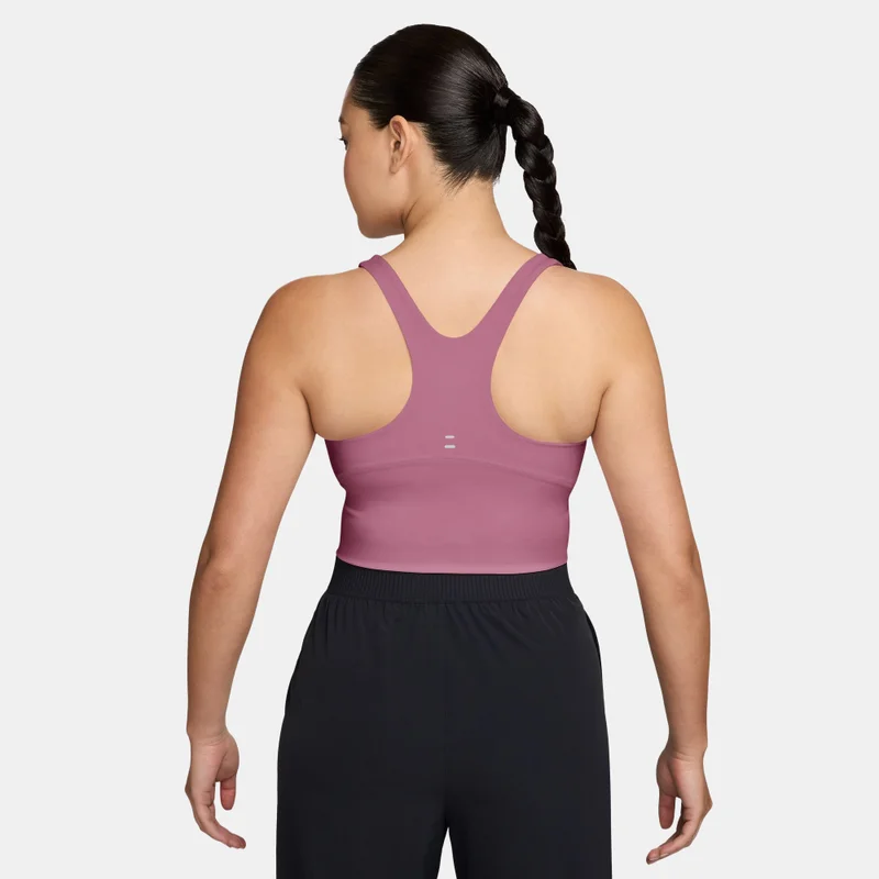 Nike Red Women's Tempo Dri-FIT Medium-Support Cropped Training Tank Top for Women | Best Price UAE
