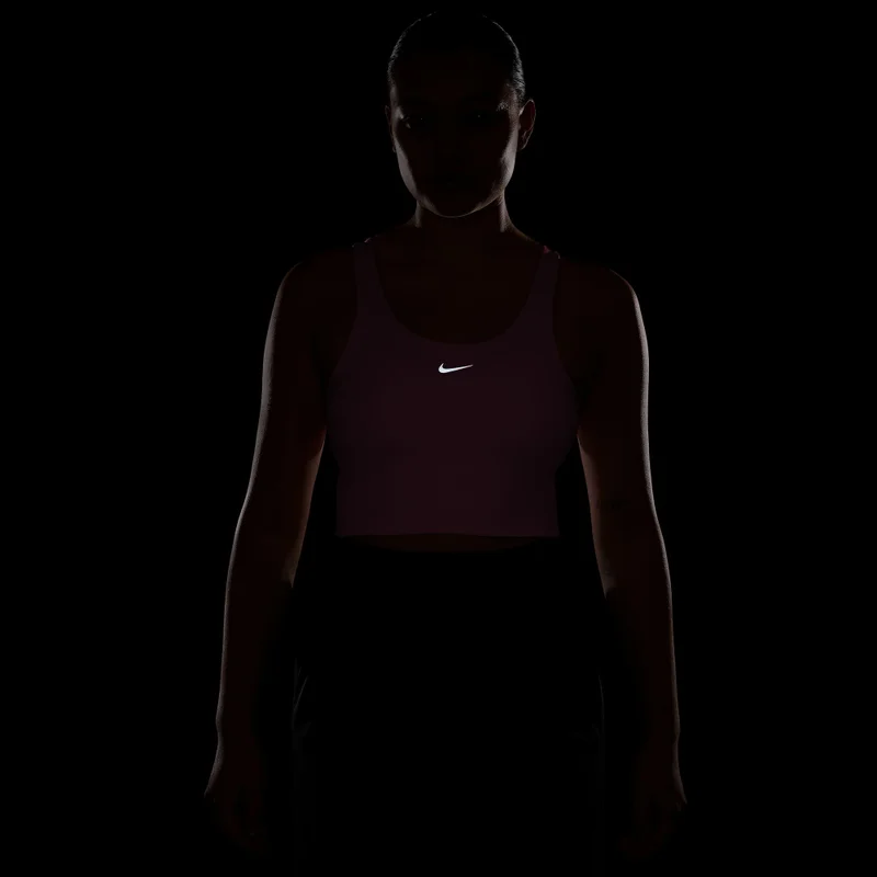 Nike Red Women's Tempo Dri-FIT Medium-Support Cropped Training Tank Top for Women | Best Price UAE