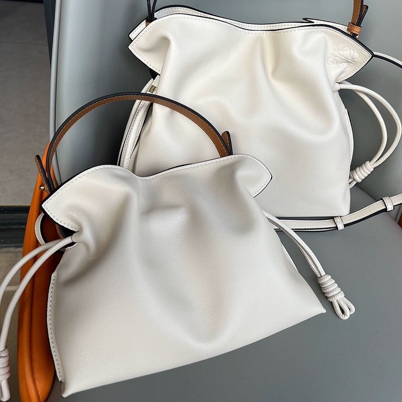 Explosive High-End Sense Fortune Bag Drawstring Small Bucket Bag Mini Yang Same-Style Soft Leather Cloud Bag Crossbody Bag Women'S Bag - Image 4