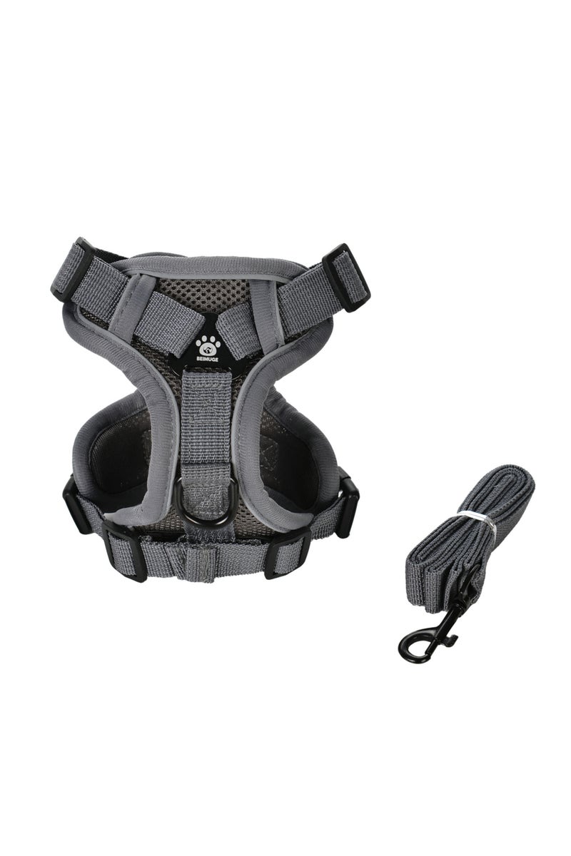 erorex M Gray Cats Harness Leash For Small Dogs Cat Outdoor Reflective Adjustable Puppy Kitten Traction Dev