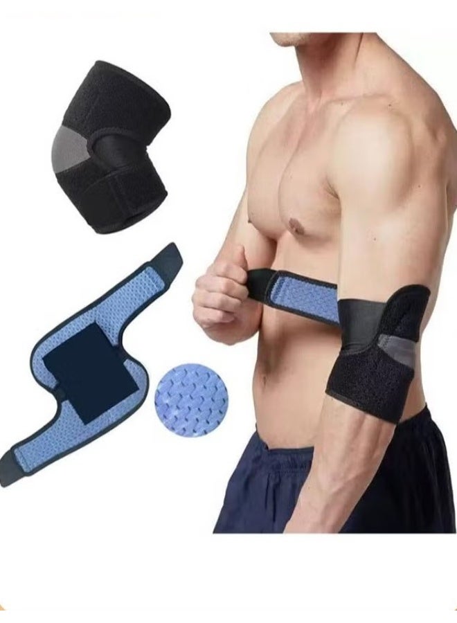 Adjustable Elbow Support Brace - Compression Sleeve for Tennis Elbow, Gym, Golf & Arthritis Pain Relief, Arm Wrap Strap for Men & Women (1 Piece) - Image 1