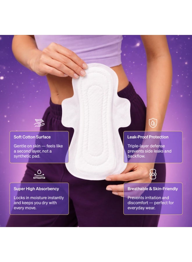 Namyaa Sanitary Pads XXL 320mm – Extra Long, Ultra Thin, Winged & Leak-Proof Pads for Heavy Flow – Breathable, Rash-Free Comfort (40 Pads) - Image 2