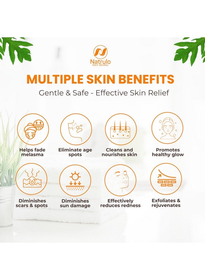 Natrulo Turmeric Body Wash - Skin Brightening Turmeric Soap for Dark Spots, Hyperpigmentation - Exfoliating Turmeric Face Wash Reduces Acne, Scars, & Cleanses Skin - Natural Turmeric Liquid Soap Made in USA - Image 3