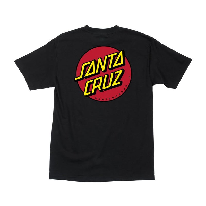 SANTA CRUZ SANTA CRUZ Men's S/S T-Shirt Classic Dot Skate T-Shirt - Black, Size: XX-Large  - Image 4