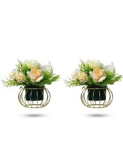 AIWANTO 2 Pcs Artificial Beautiful Flower Decoration Home Office Gift  - Image 2